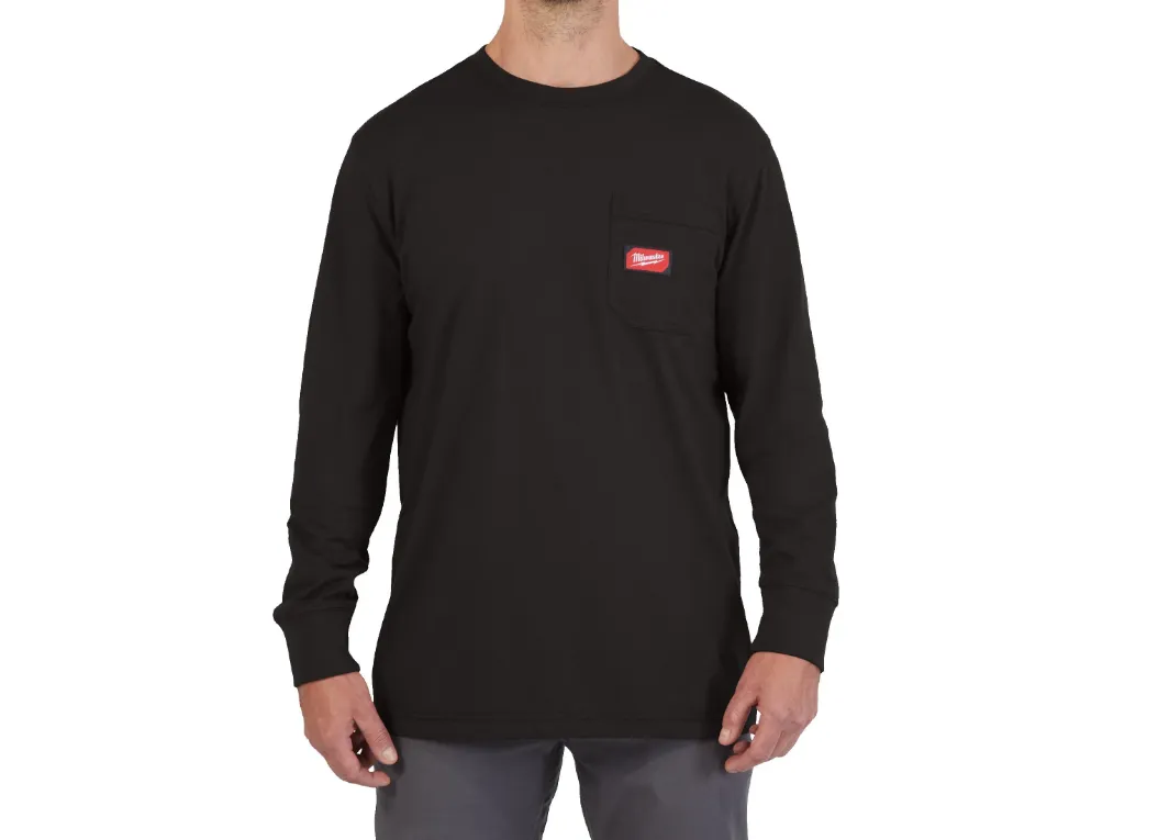 Milwaukee Arbeits-Shirt lang schwarz L