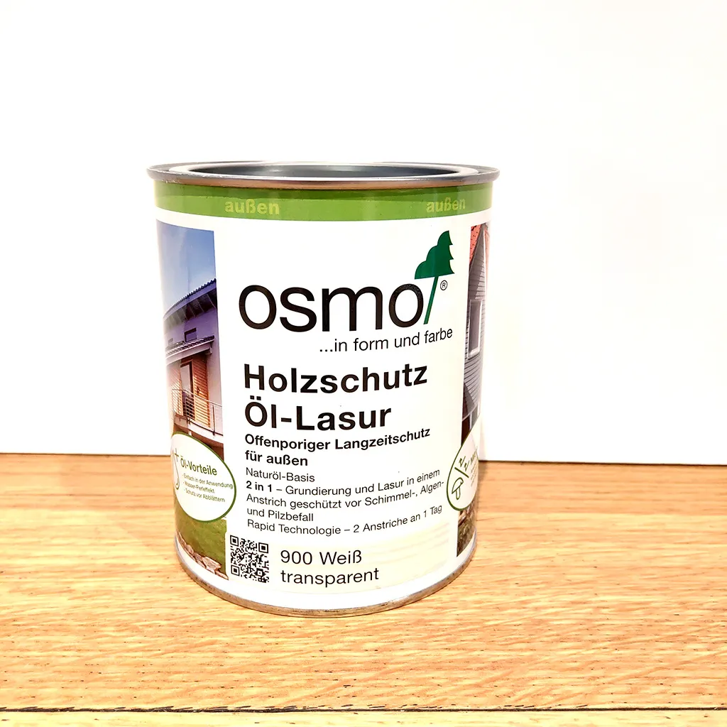 900 Holzschutz &Ouml;l-Lasur Wei&szlig;