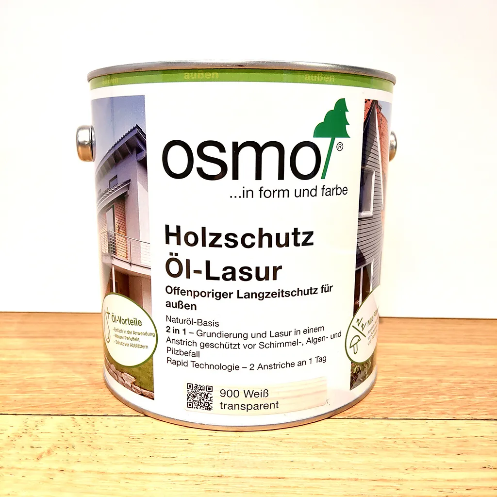 900 Holzschutz &Ouml;l-Lasur Wei&szlig;