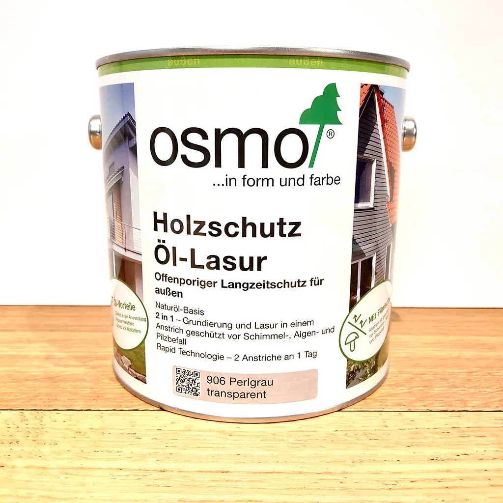 906 Holzschutz &Ouml;l-Lasur Perlgrau